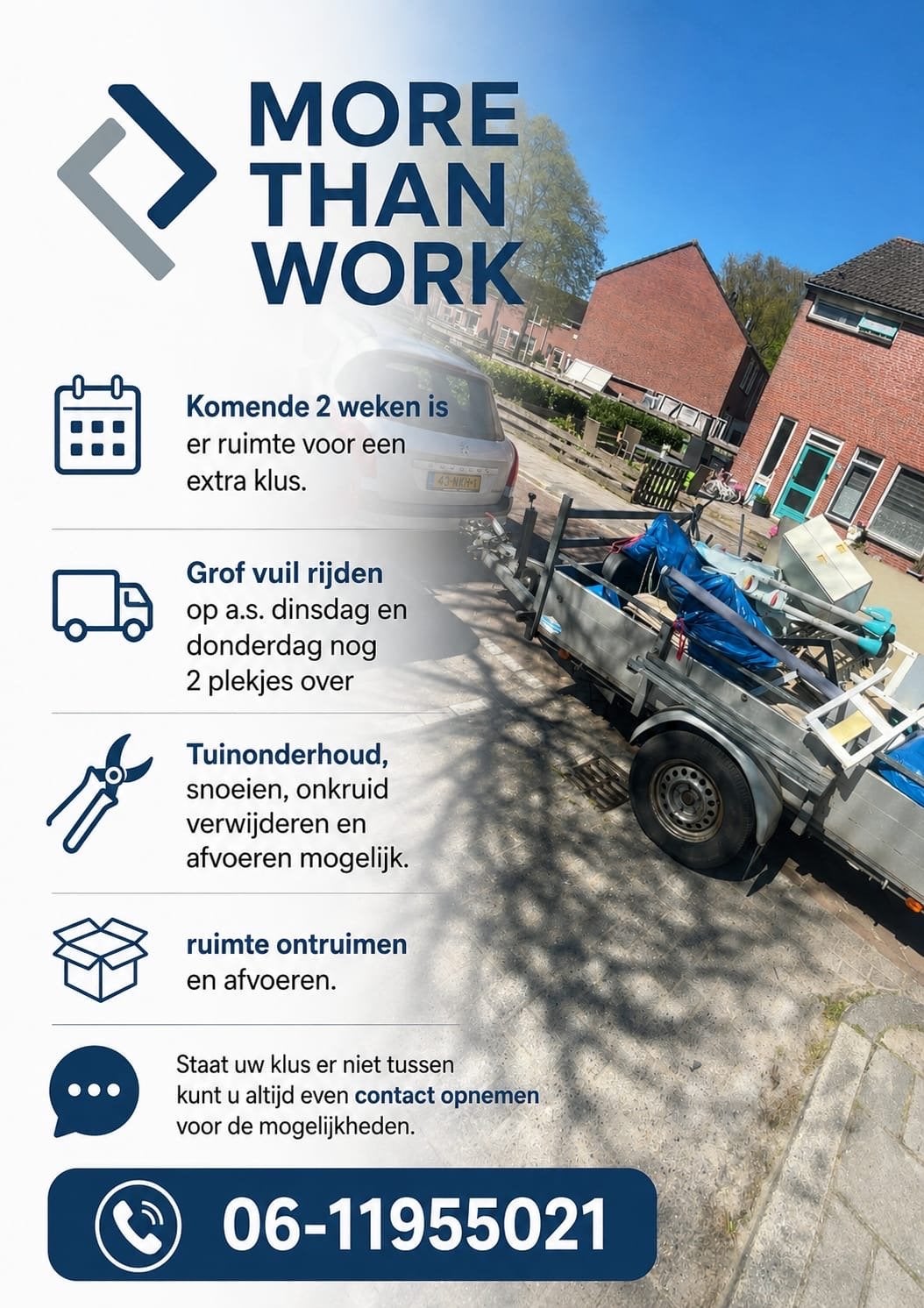 Stort rijden en meer, Ophalen, Nieuw