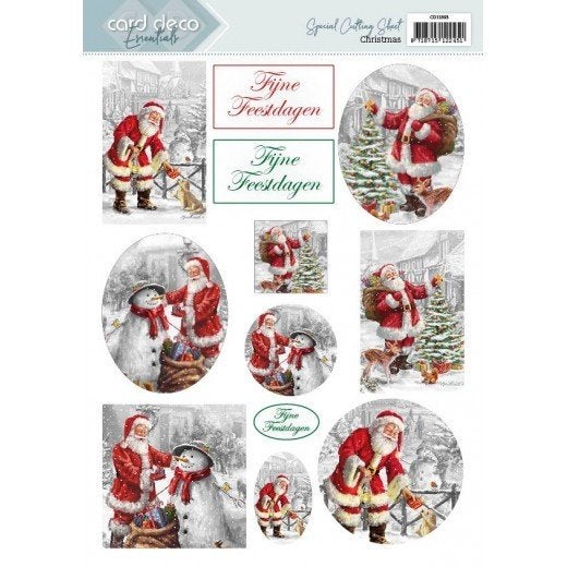 Card Deco Essentials CD11893 Christmas Dutch 3D knipvel A4, Kerst, ., Nieuw, Ophalen of Verzenden