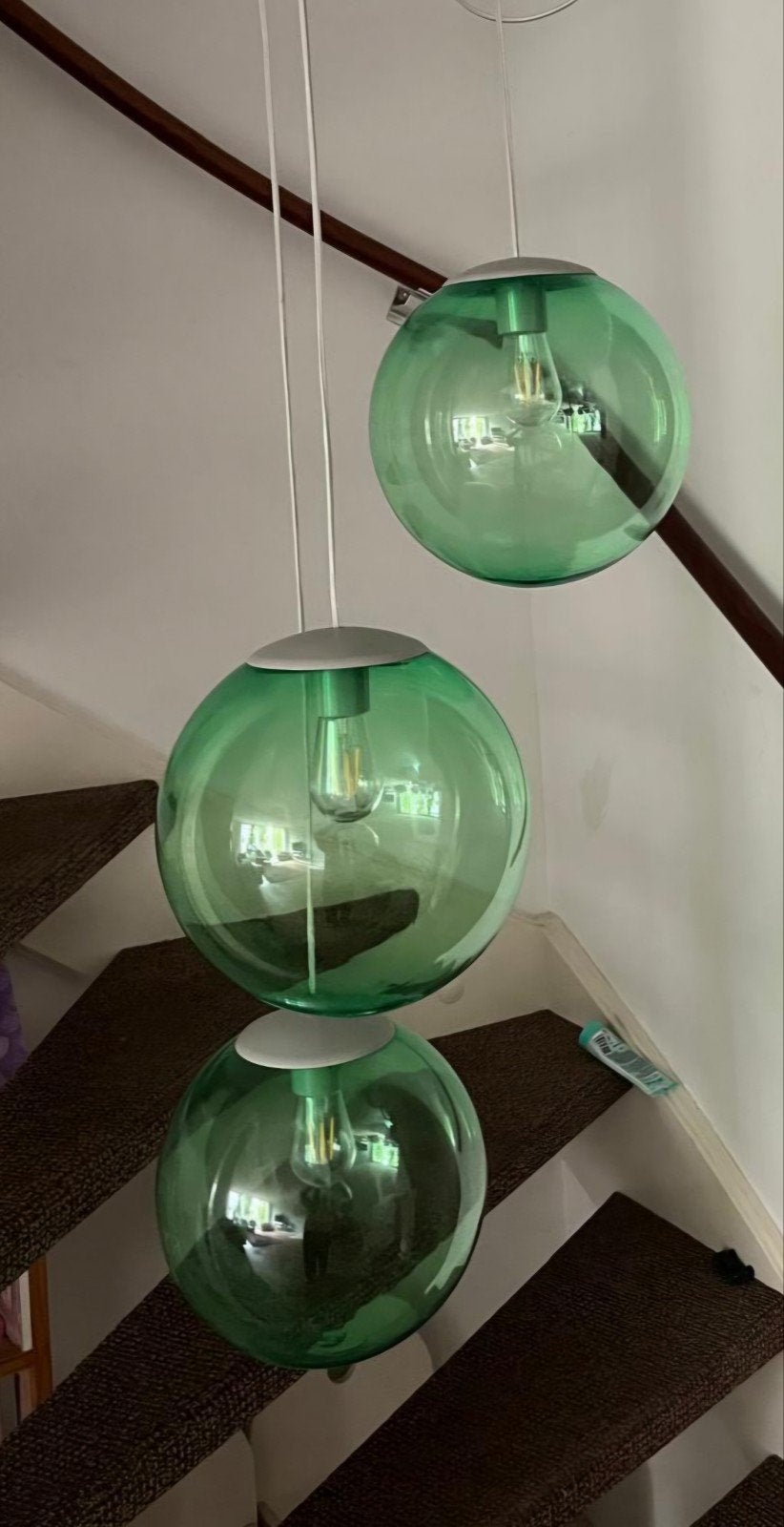 Fatboy Spheremaker Hanglamp - 3 groene Bollen, Huis en Inrichting, Lampen | Hanglampen, Ophalen of Verzenden, Zo goed als nieuw