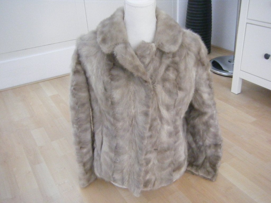vintage echt bont jasje, Kleding | Dames, Ophalen of Verzenden, Gedragen, Maat 36 (S), Overige kleuren