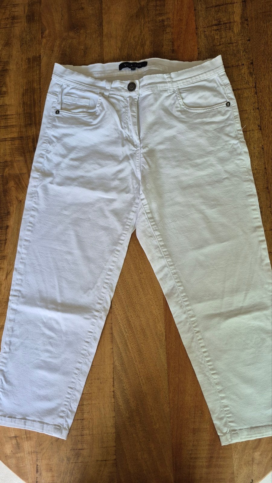 Nette witte 3/4 broek Vila Joy, maat 40, Maat 38/40 (M), Wit, Ophalen of Verzenden, Zo goed als nieuw