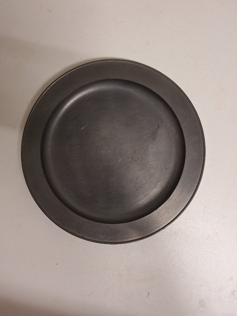 tinnen bord 26,5 cm., Antiek en Kunst, Antiek | Tin, Ophalen of Verzenden