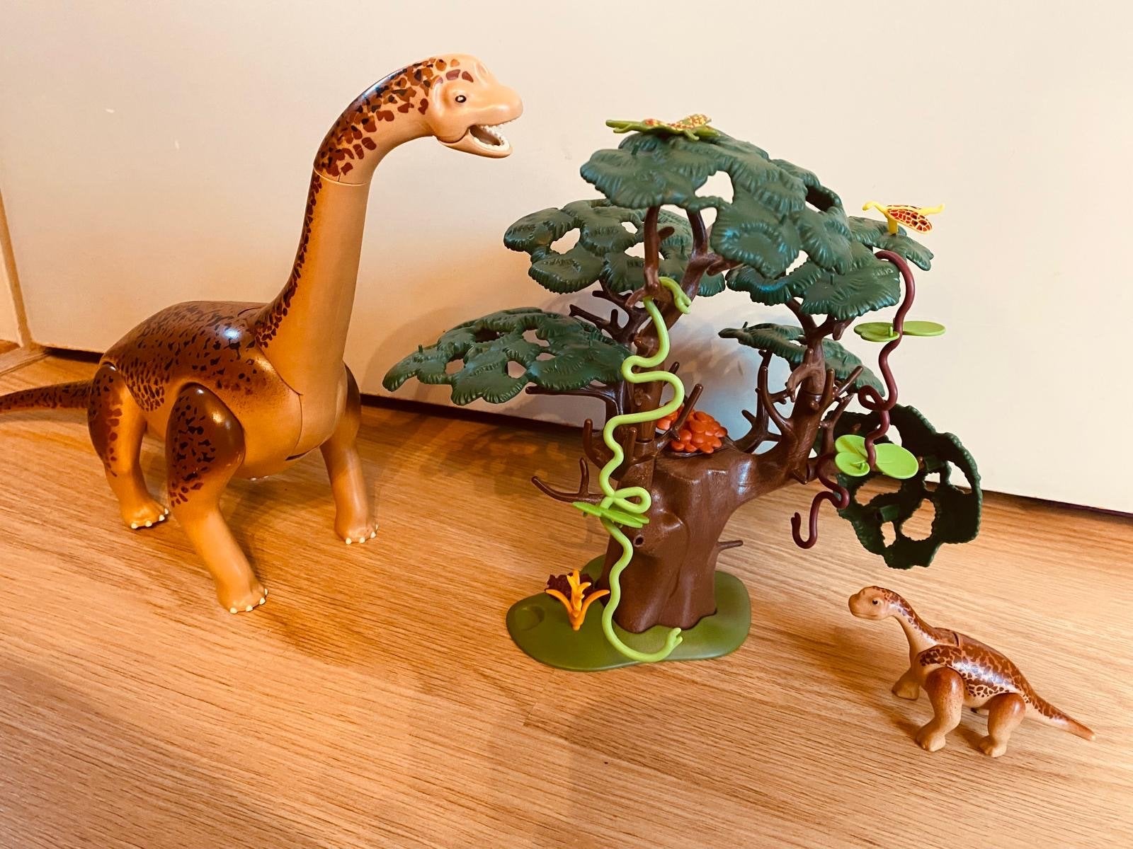 Playmobil Dinos 5231 Brachiosaurus met jong, Gebruikt, Complete set, Overige typen, Ophalen of Verzenden