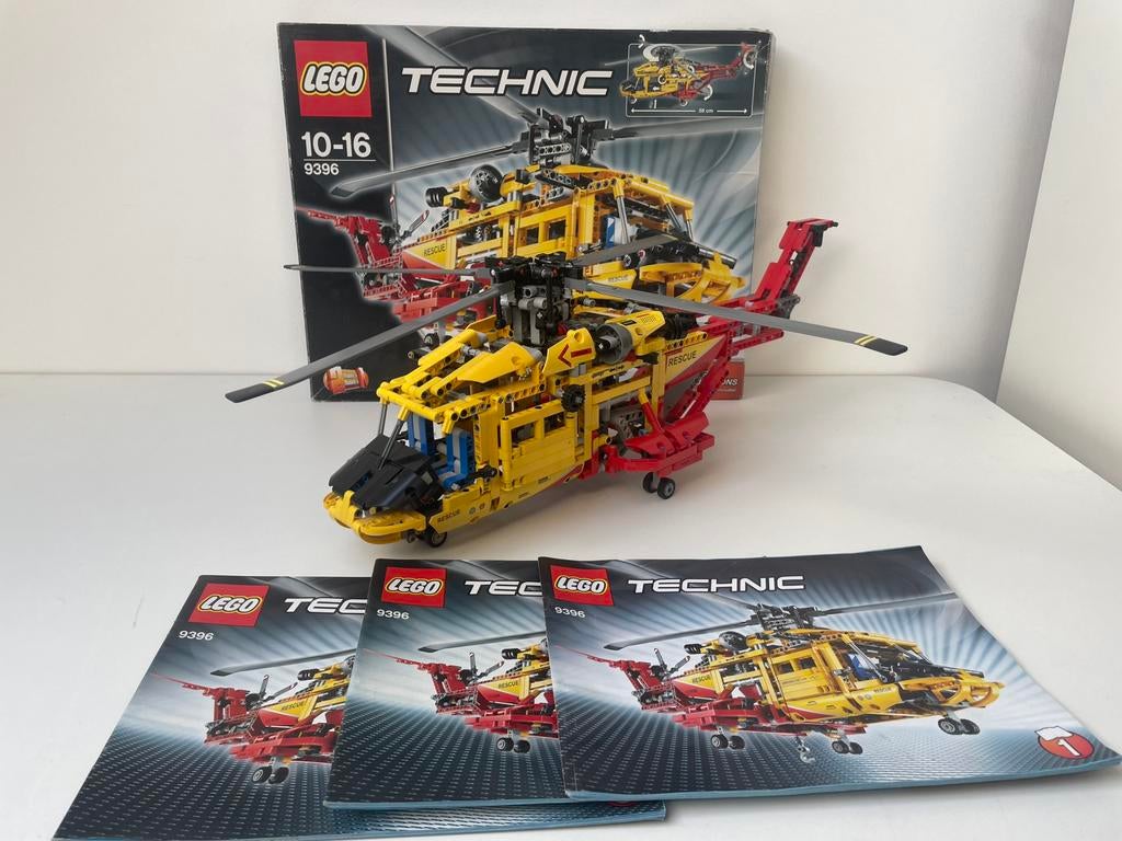 Lego Technic 9396 Helikopter compleet, Lego, Ophalen of Verzenden, Zo goed als nieuw, Complete set