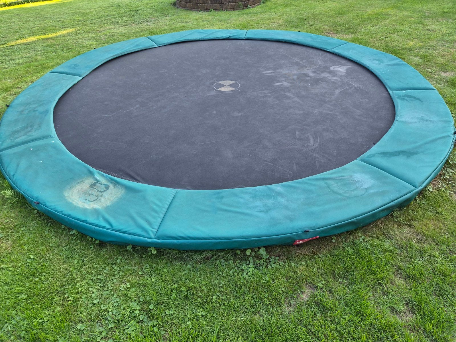 Berg Trampolinerand Groen 3.80m - Goede Staat, Ophalen, Zo goed als nieuw