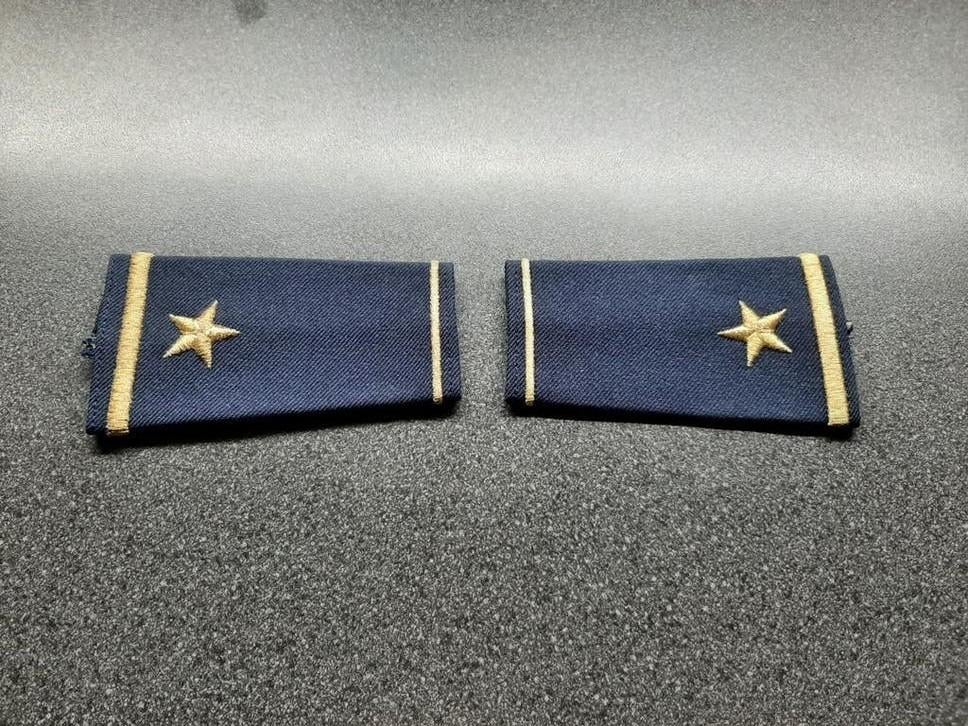 US AIR FORCE  - Brigadier General  ( blauw) set / epauletten, Verzamelen, Ophalen of Verzenden, Luchtmacht, Amerika, Embleem of Badge