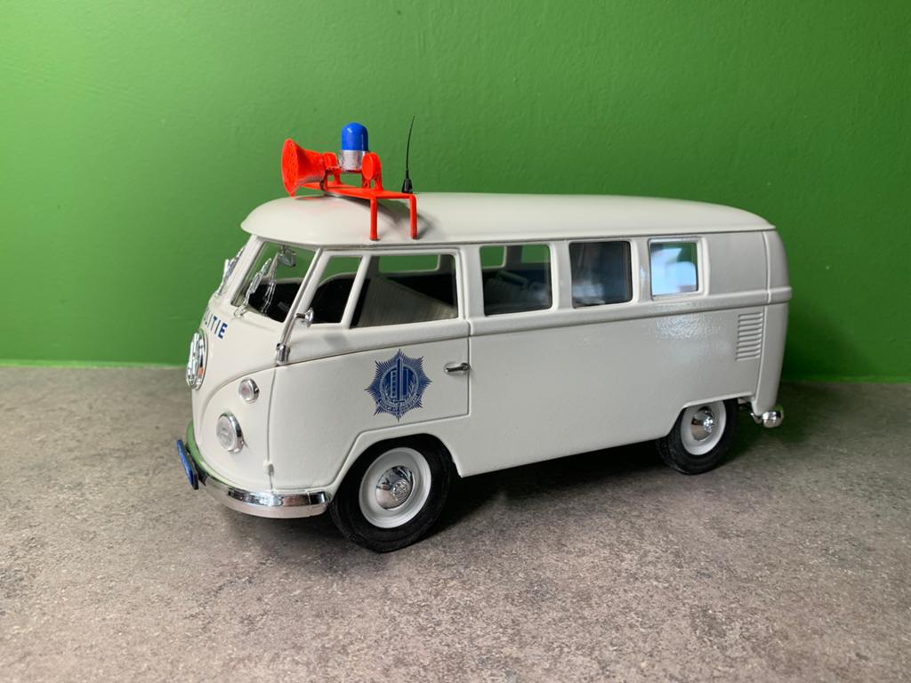 VW Volkswagen T1 politiebus met doos 1/19 Solido, Ophalen of Verzenden, Gebruikt, Overige typen, Solido