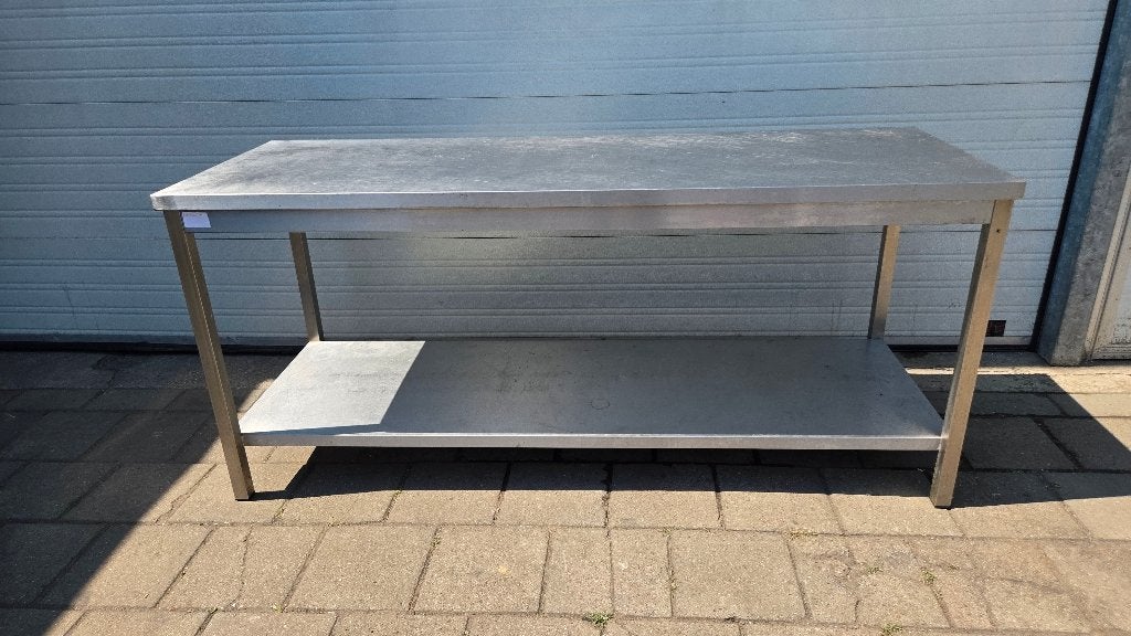 RVS Werktafel 200 x 70 x 89 cm, Ophalen, Gebruikt, 50 tot 100 cm, Minder dan 100 cm