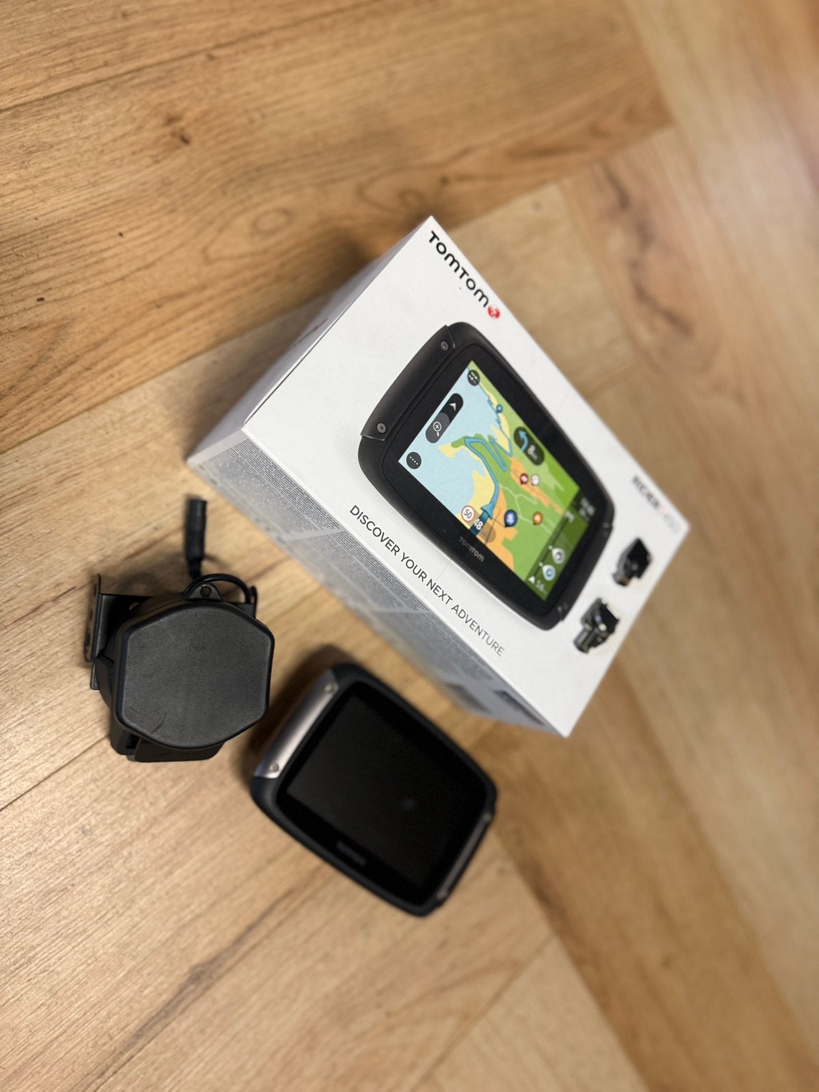 TomTom Rider 450 Motor Navigatie Compleet met Beugel topper, Verzenden, Zo goed als nieuw