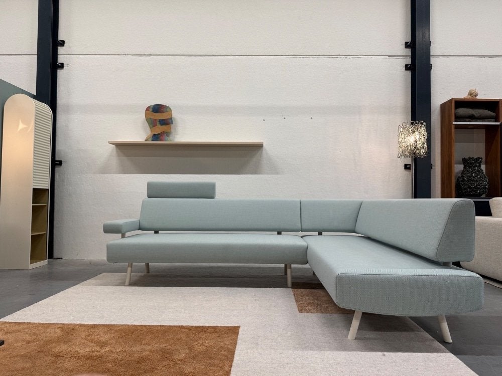 Nieuw Cloak Havee Bow Hoekbank Blauw stof Design Bank
