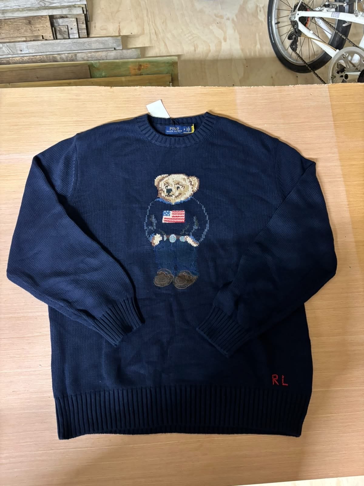 Polo Ralph Lauren Bear Trui - Nieuw met labels, Ophalen of Verzenden, Nieuw, Maat 48/50 (M), Blauw