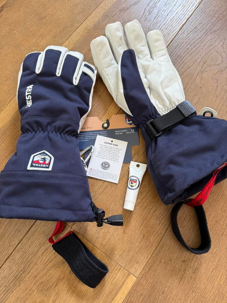 Hestra army leather heli ski, navy (donkerblauw), maat 11, Kleding | Heren, Mutsen, Sjaals en Handschoenen, Ophalen of Verzenden