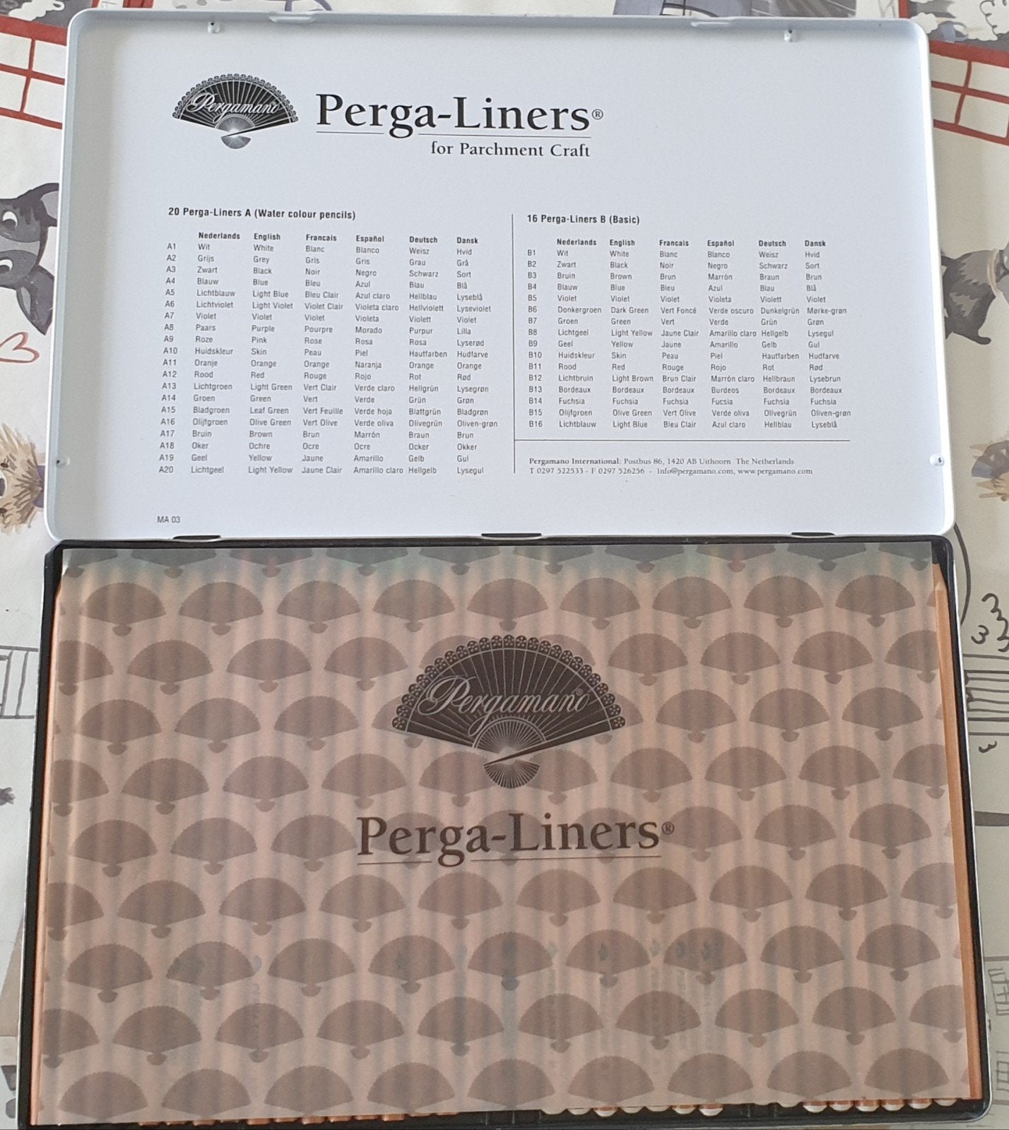 Perga-Liners potloden set voor perkament craft (36 stuks), Ophalen of Verzenden, Zo goed als nieuw, Potlood of Stift