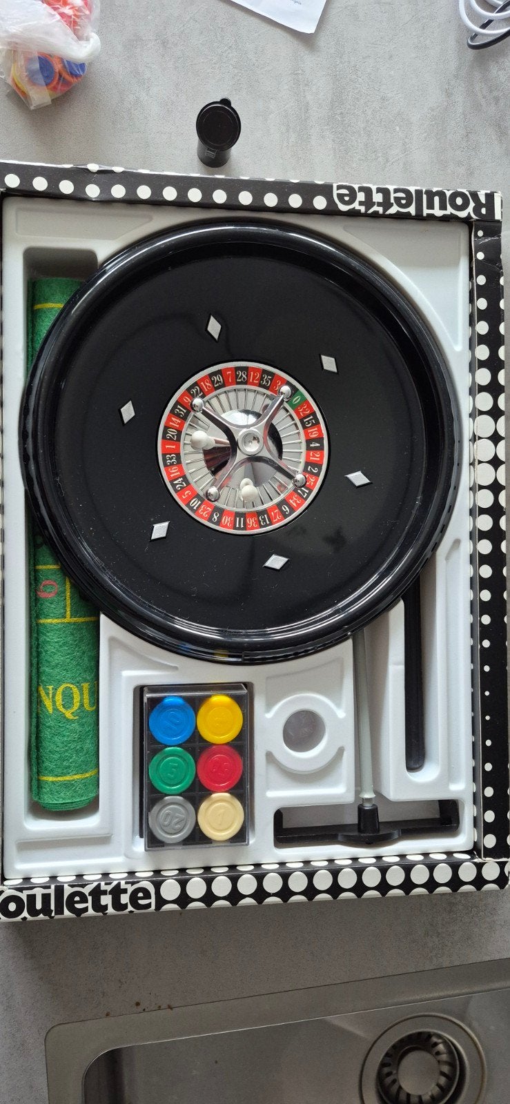 Roulette kinderspel vintage, Ophalen, Gebruikt
