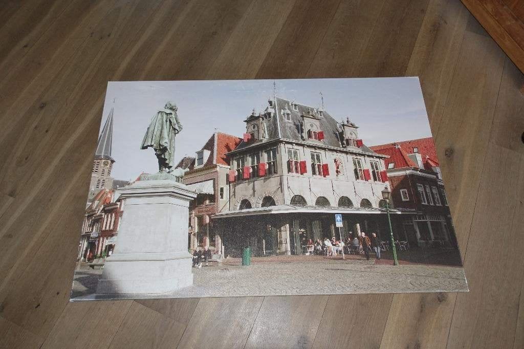 Grote foto op Linnen schilderij van Hoorn De Waeg 80 x 120, Ophalen, Zo goed als nieuw, Schilderij, 100 tot 125 cm
