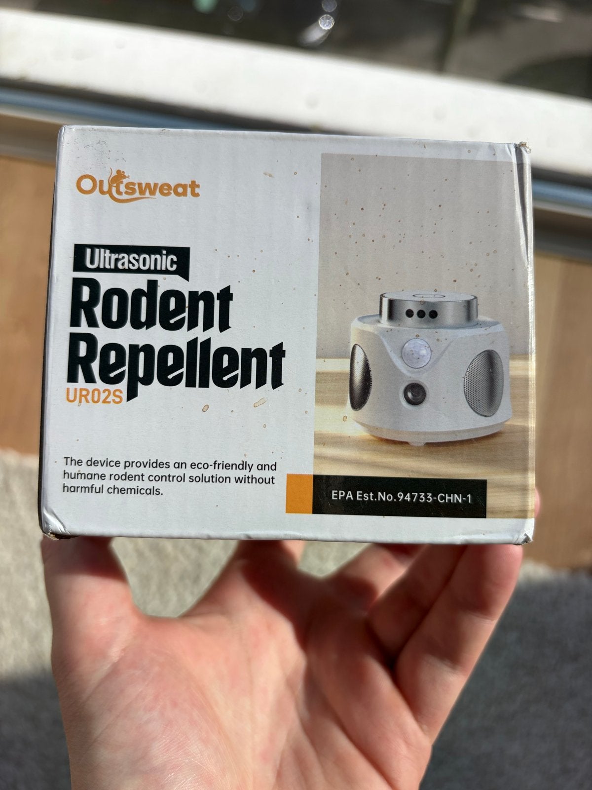 Outsweat Ultrasonic Rodent Repellent (model UR02S), Ophalen of Verzenden