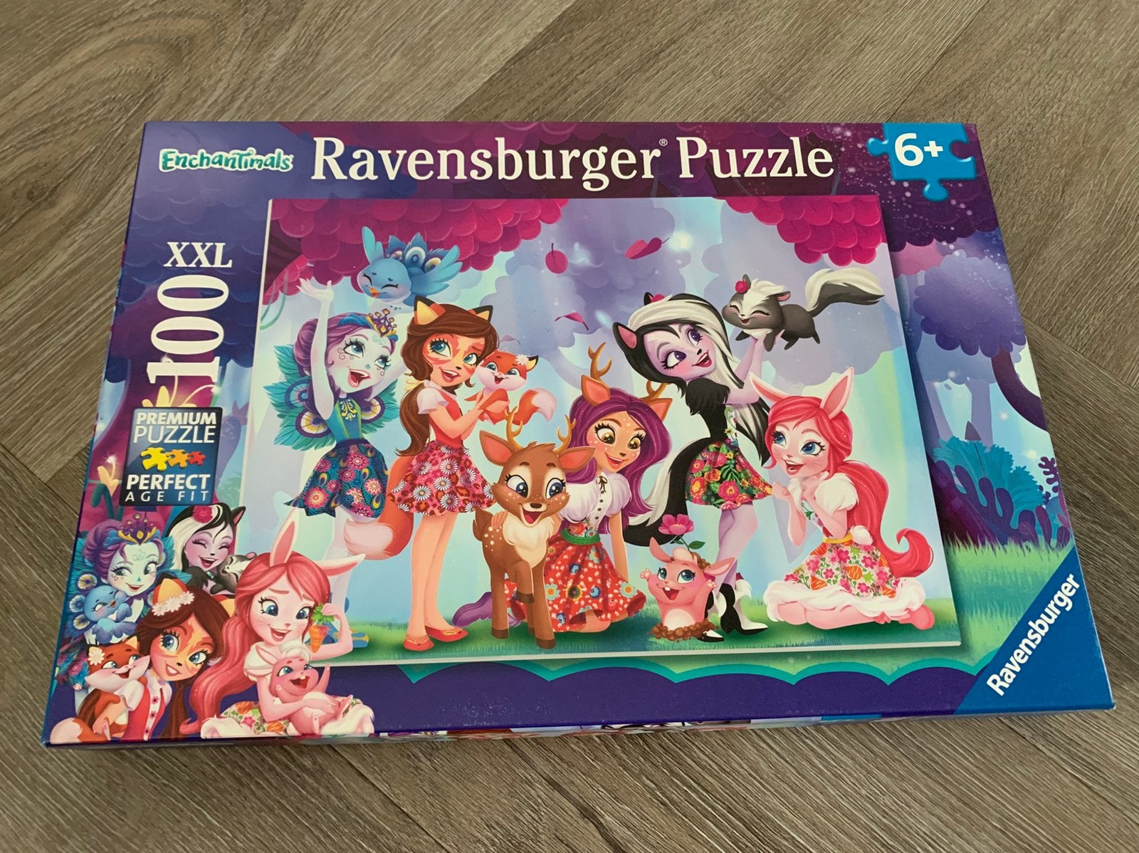 Enchantimals Ravensburger XXL Puzzel 100 stukjes, Ophalen of Verzenden, Meer dan 50 stukjes, Zo goed als nieuw, 6 jaar of ouder