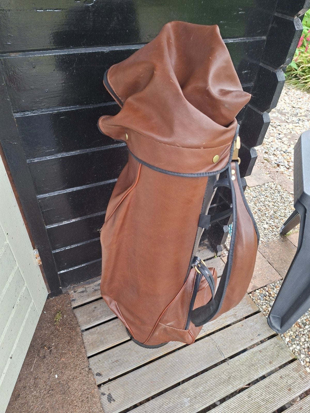 Engelse Vintage golftas met cap, Ophalen of Verzenden, Zo goed als nieuw, Tas