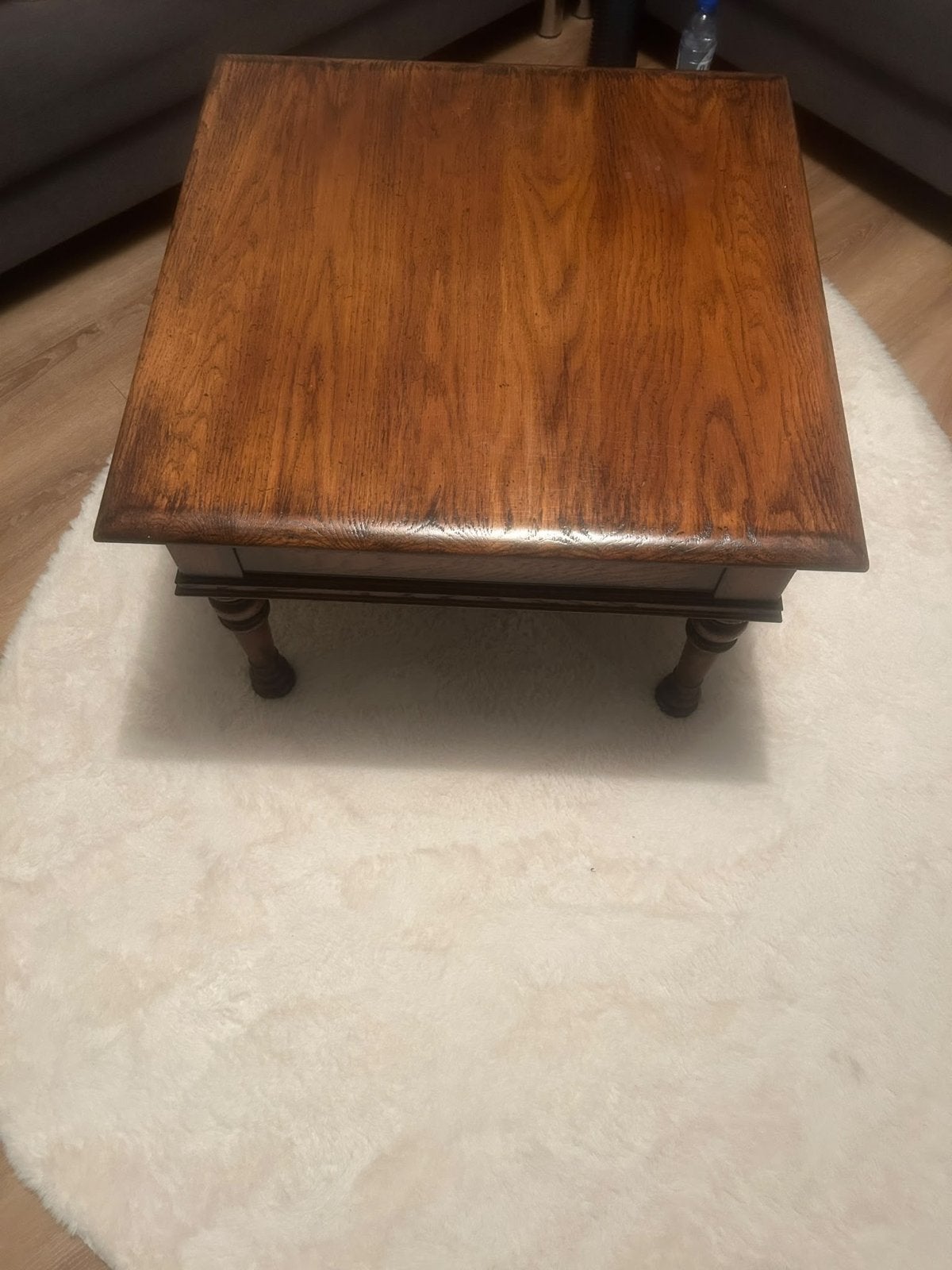 Royal antique collection houten salontafel, Huis en Inrichting, Gebruikt, 100 tot 150 cm, Vierkant, 5 – 50