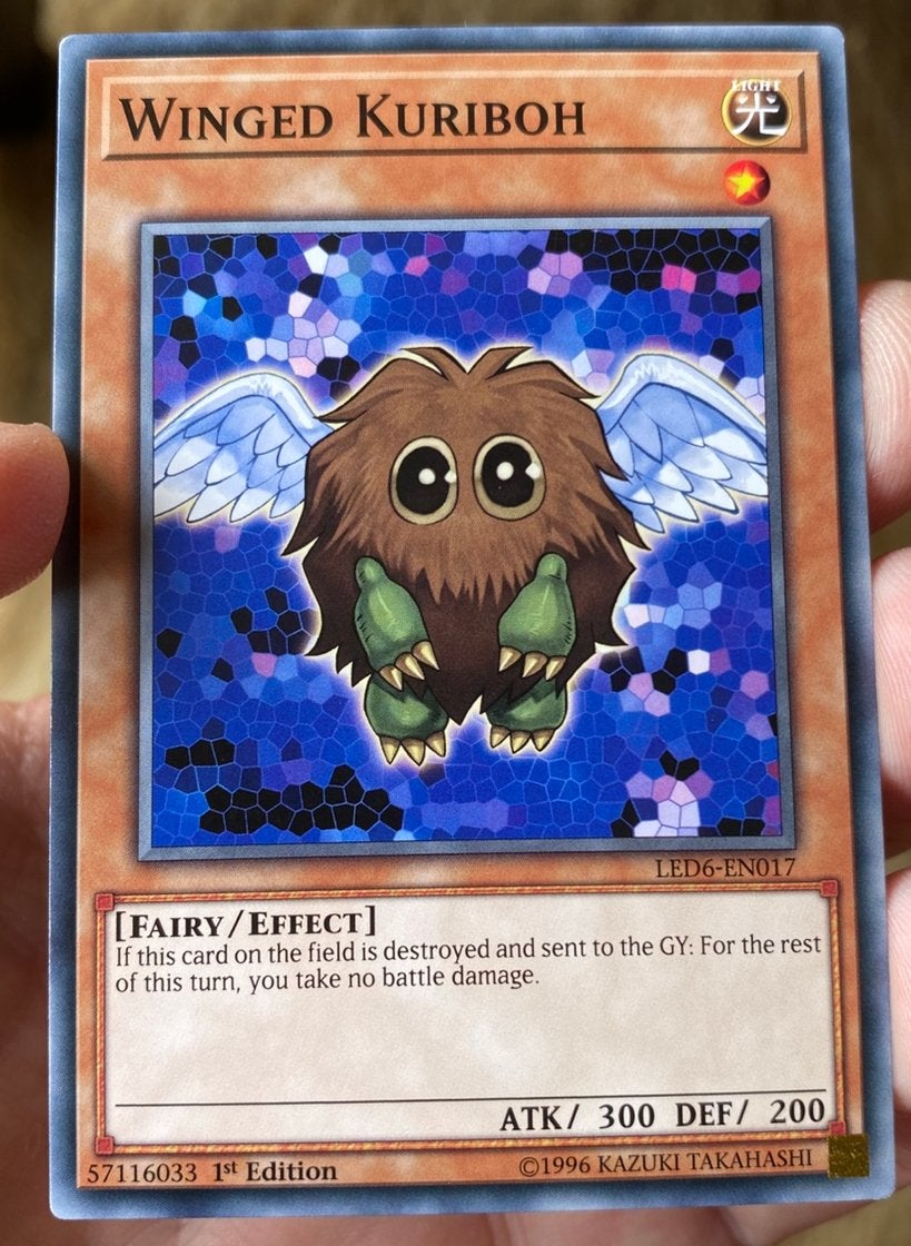 Yu-Gi-Oh! Winged Kuriboh LED6 1st Edition !, Hobby en Vrije tijd, Verzamelkaartspellen | Yu-gi-Oh!, Ophalen of Verzenden, Zo goed als nieuw