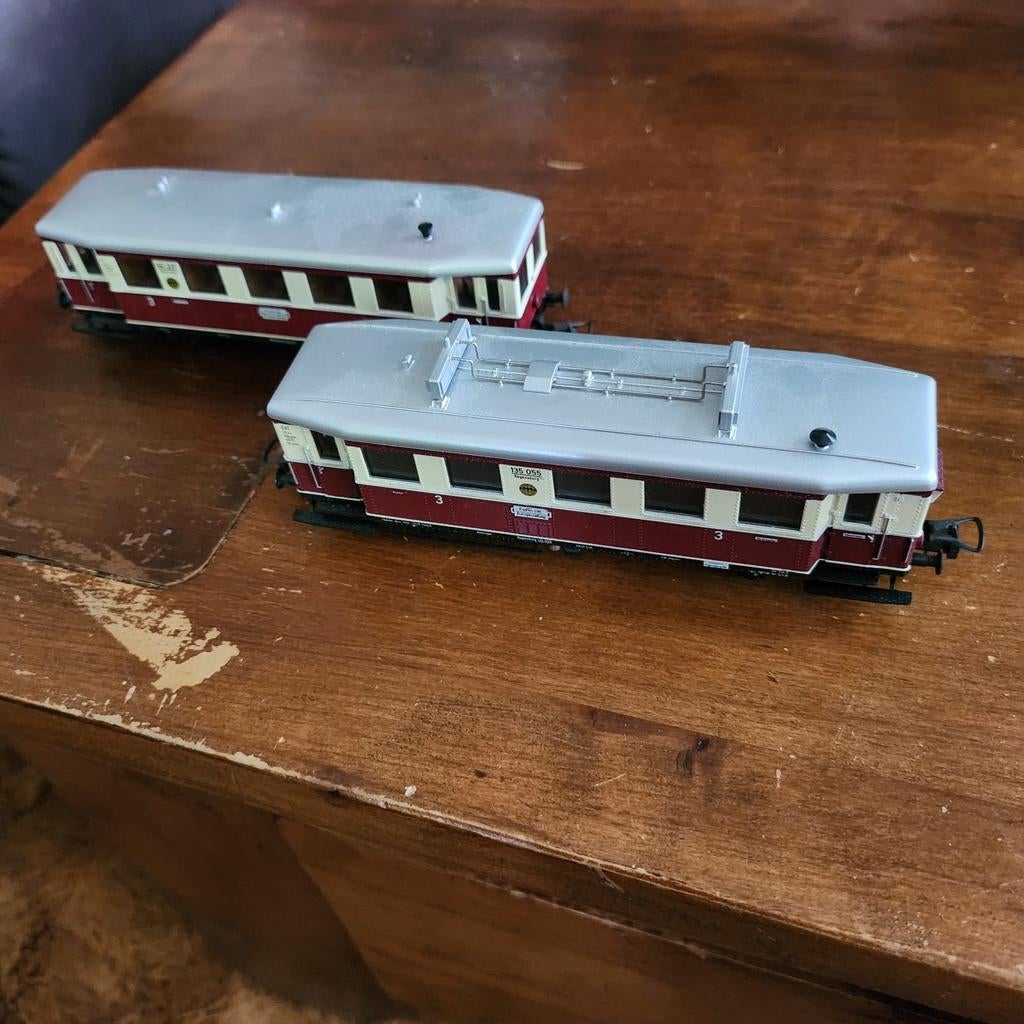 Gelijkstroom  1 loc en rijtuig wagen, Ophalen of Verzenden, Gelijkstroom, Locomotief, Overige merken