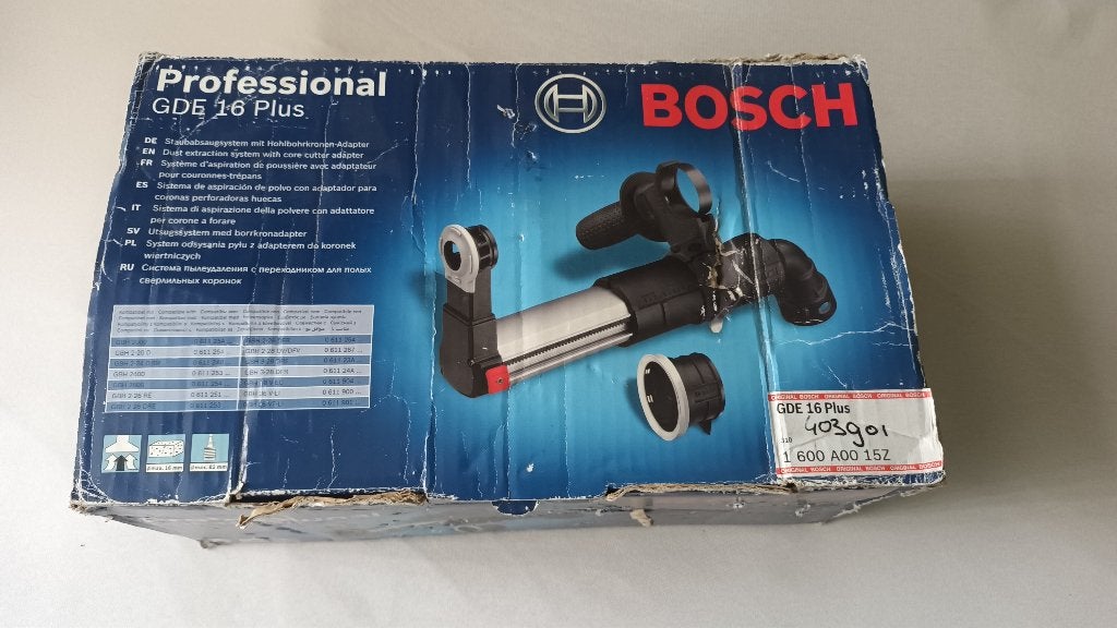 Stofafzuigsysteem boormachine (BOSCH GDE 16 plus), Doe-het-zelf en Verbouw, Ophalen of Verzenden, Zo goed als nieuw, Boormachine