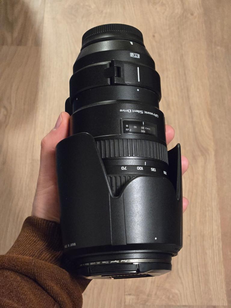 Nikon Fit 70-200 f/2.8 5-stappen stabilisator - tamron USD, Ophalen, Zo goed als nieuw, Telelens