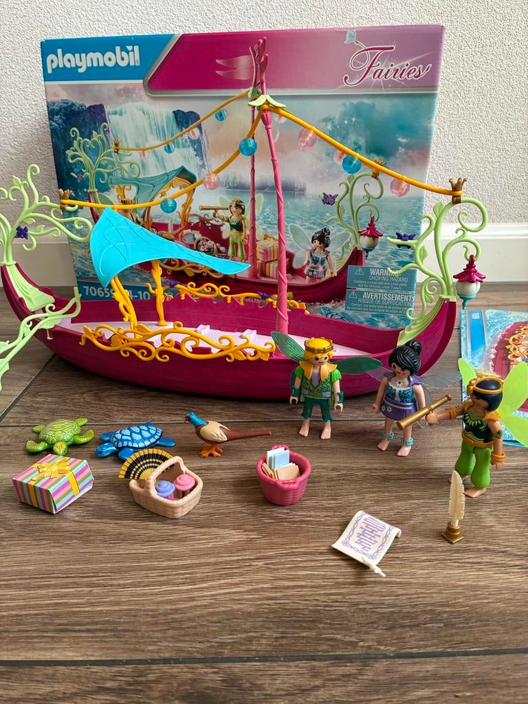 Playmobil Fairies Romantische Feeënboot 70659, Ophalen, Zo goed als nieuw, Complete set