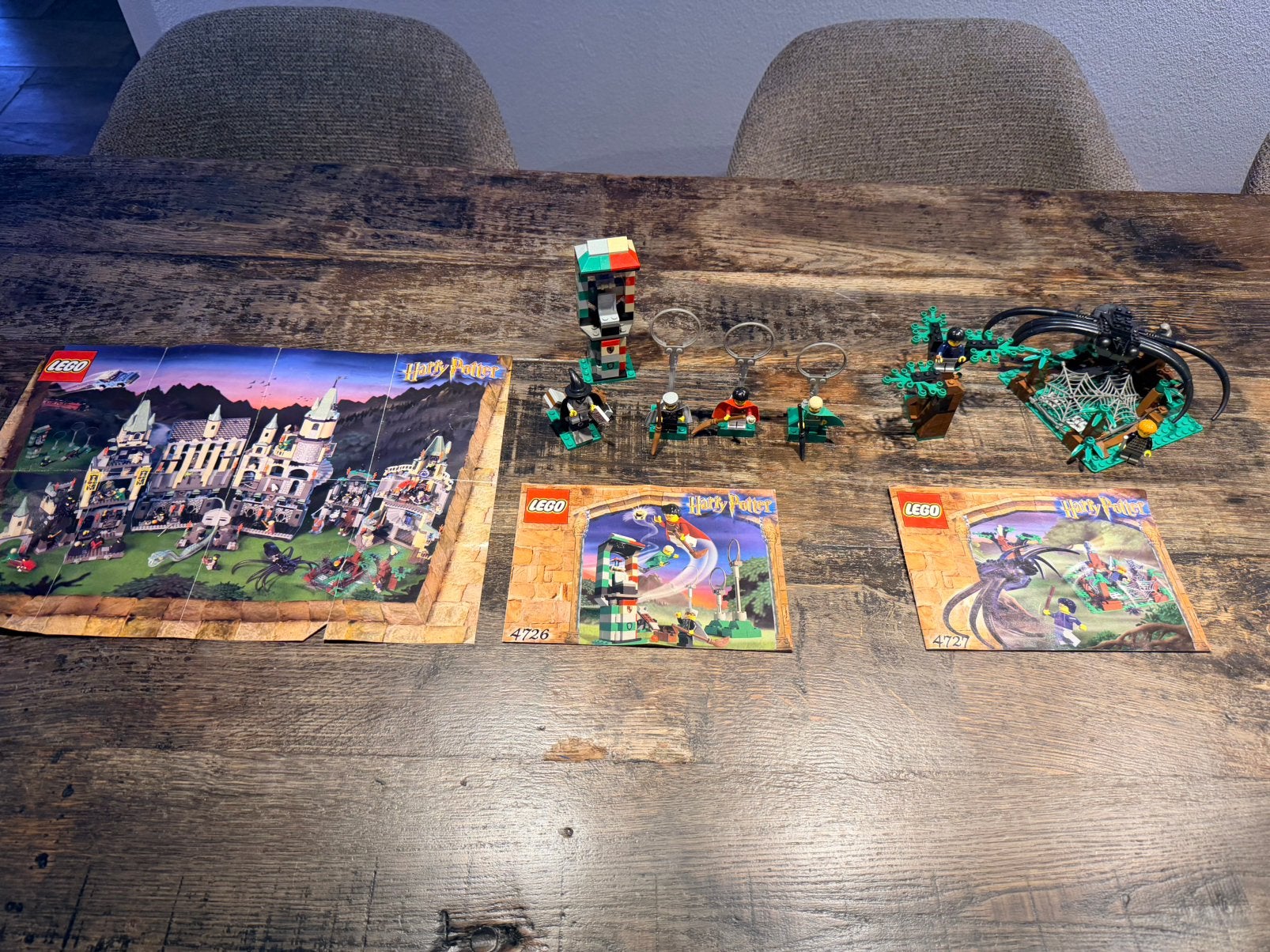 Lego 4726 & 4727 - Harry Potter: Quidditch Practice & Aragog, Kinderen en Baby's, Harry Potter, Ophalen of Verzenden, Zo goed als nieuw