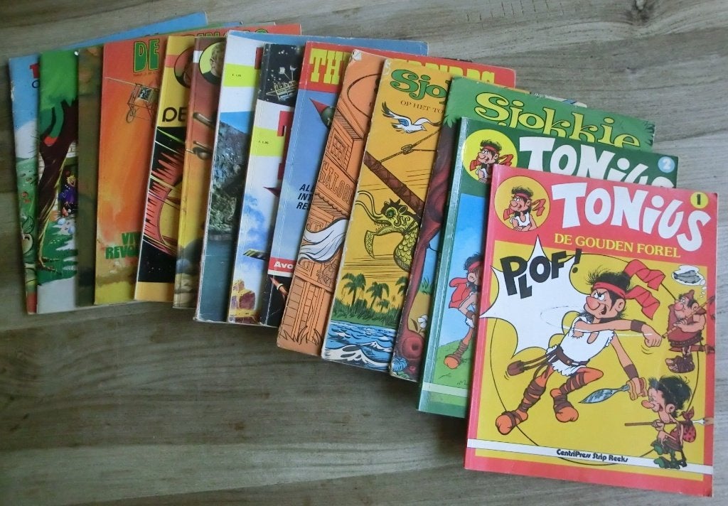 Setje van 6 korte complete stripreeksen, Complete serie of reeks, Ophalen of Verzenden, Gelezen