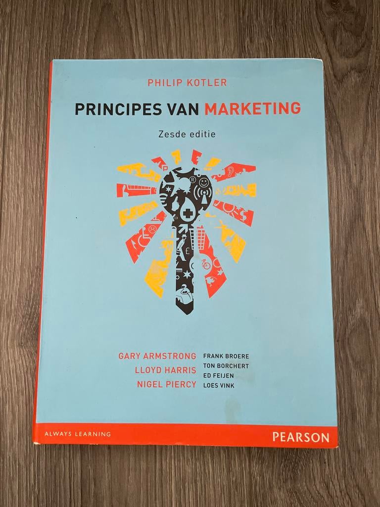 Principes van Marketing - Zesde editie, Boeken, Ophalen of Verzenden, Gelezen, Economie en Marketing