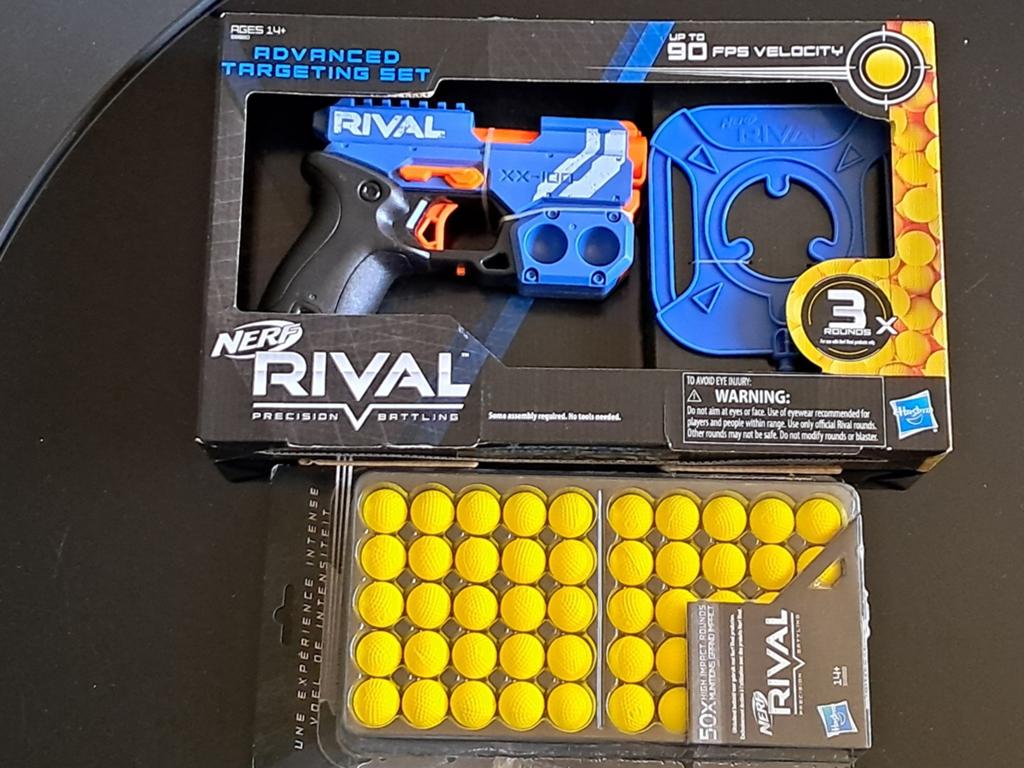NERF RIVAL ADVANCED TARGETING SET XX100 + 50 EXTRA BALLEN, Ophalen of Verzenden, Nieuw