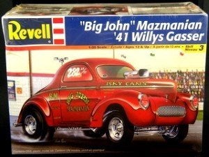 Bouwdoos 1941 Willys Big John Mazmanian Gasser Revell, Auto, Revell, Groter dan 1:32, Nieuw