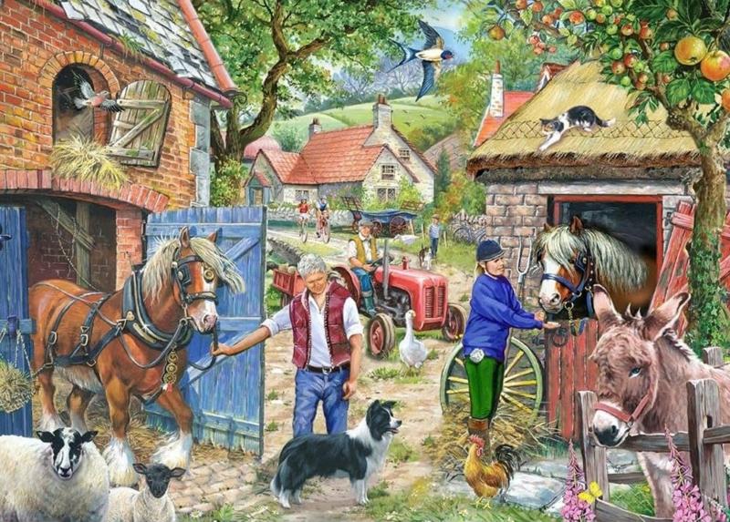 House of Puzzles - Apple Tree Lane - 1000 stukjes, Ophalen of Verzenden, 500 t/m 1500 stukjes, Nieuw, Legpuzzel