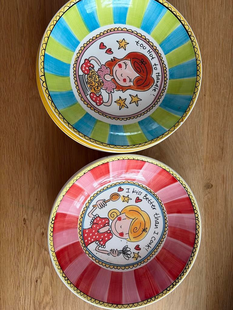 Pasta borden blond Amsterdam 5x, Ophalen, Blond Amsterdam, Zo goed als nieuw, Bord(en)