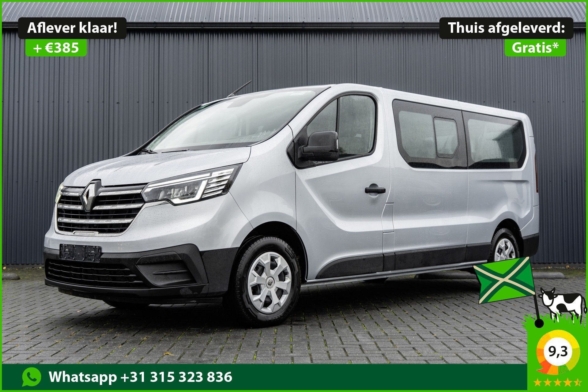 Renault Trafic dCi 150PK | L2H1 | 9-Zits | ex BTW/BPM | LED, Auto's, Renault, Voorwielaandrijving, Stof, Gebruikt, Zwart