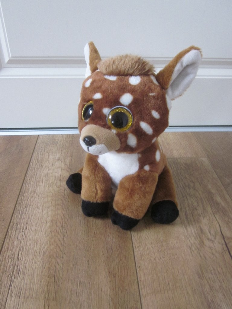 TY Bambi hertje ree knuffel bruin met witte accenten, Paard, Overige karakters, Nieuw, Ophalen of Verzenden