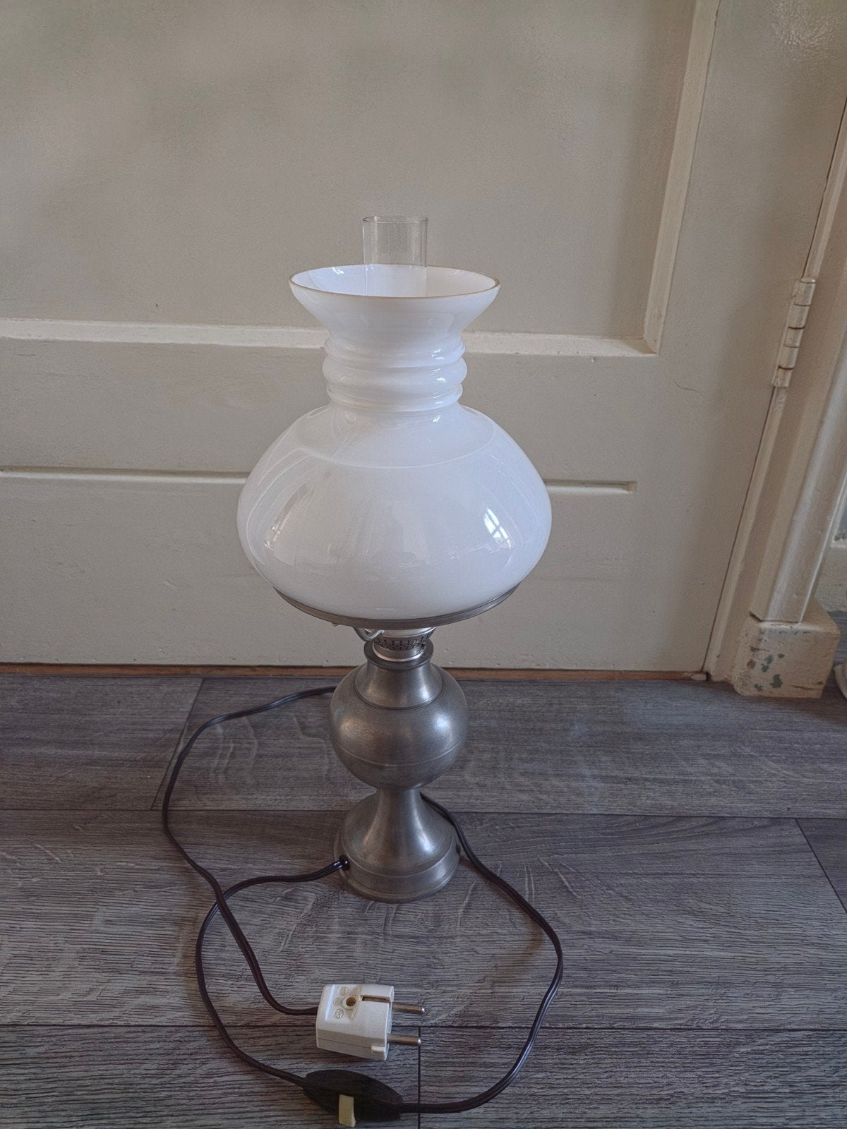 Tinnen lamp, Ophalen