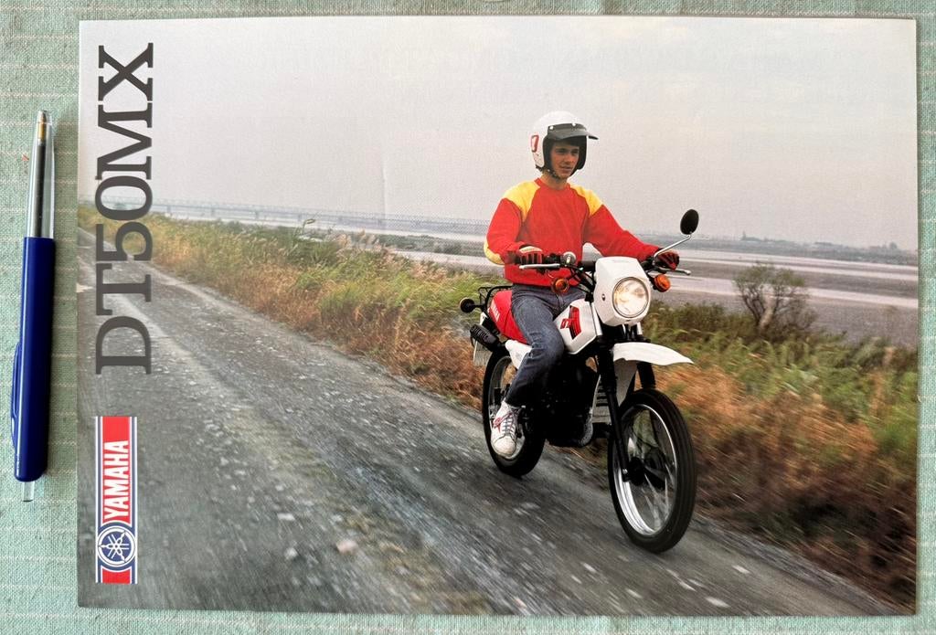 Folder 1983 Yamaha DT50 MX, Verzenden, Zo goed als nieuw, Motoren