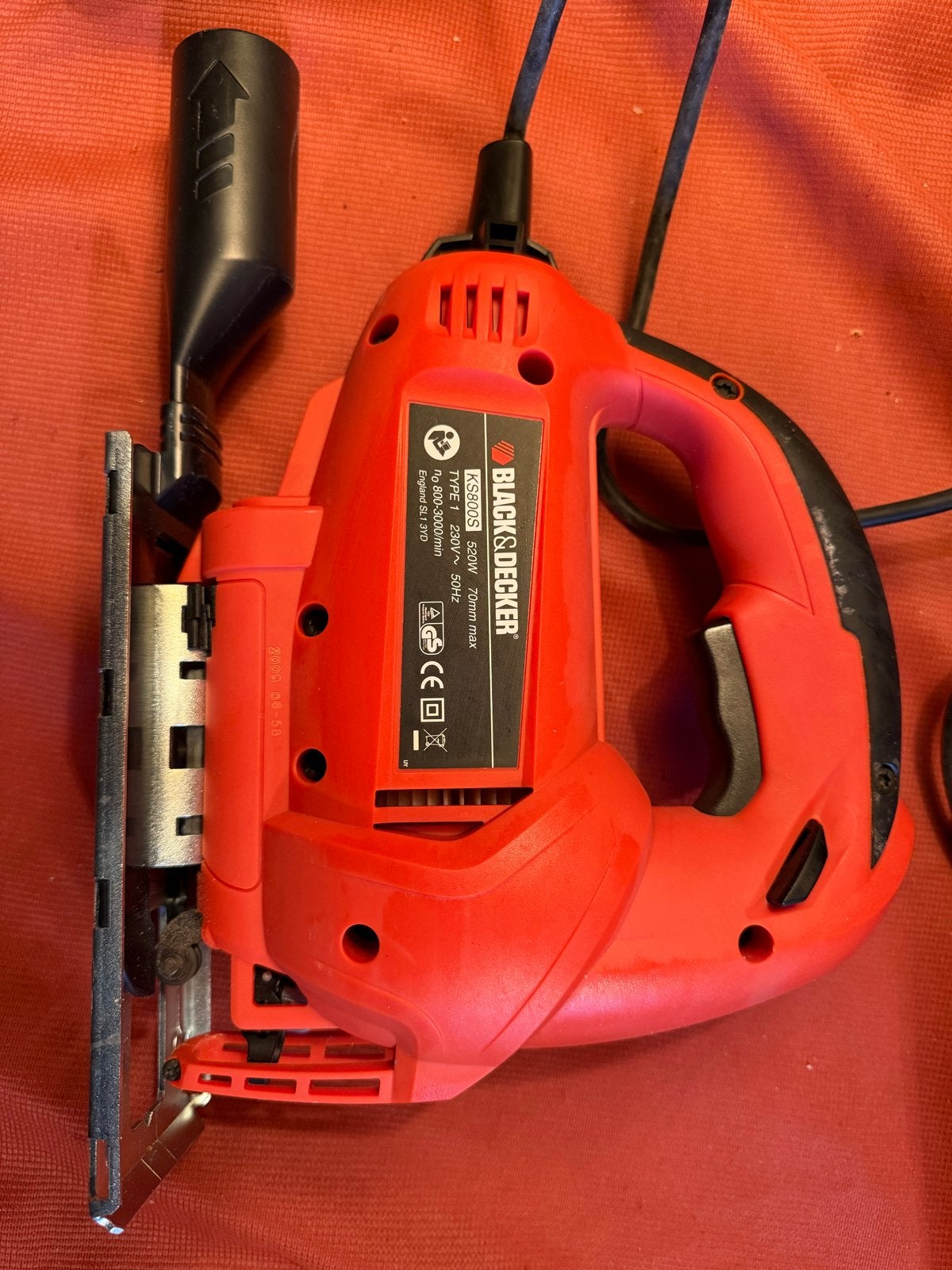 Black & Decker Decoupeerzaag - Zo goed als nieuw, 600 tot 1200 watt, Ophalen of Verzenden, Zo goed als nieuw, Decoupeerzaag