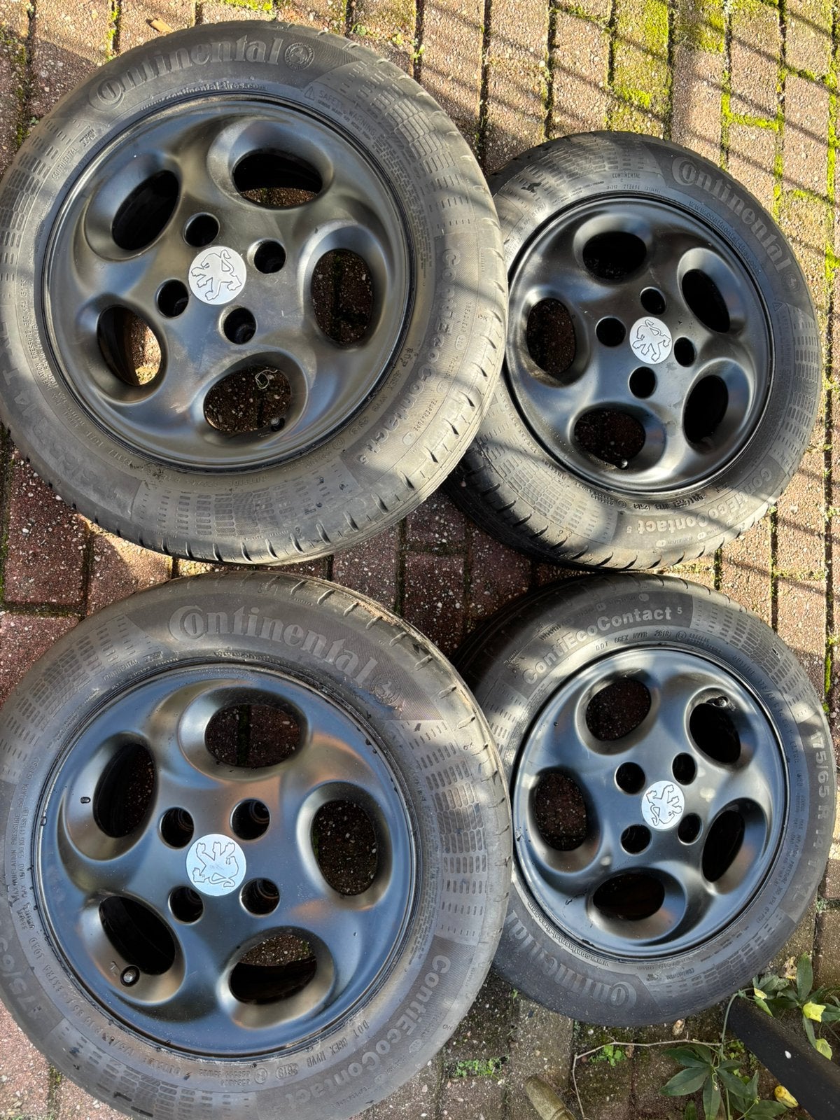 4 mooie zwarte peugot velgen, Ophalen, 14 inch, 175 mm, Zomerbanden