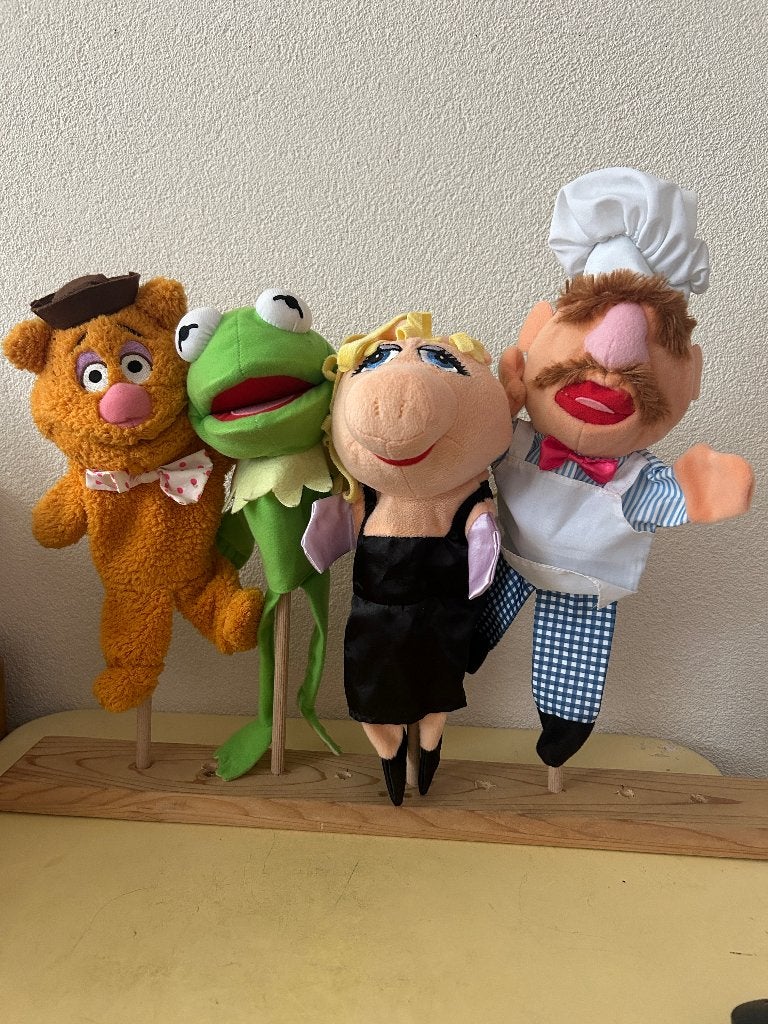Muppets handpoppen set van 4 (Albert Heijn actie), Verzamelen, Albert Heijn, Ophalen of Verzenden
