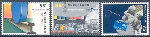 Nederland 1989 - nvph 1430-1432 - 150 jaar Spoorwegen, Verzenden, Na 1940, Postfris