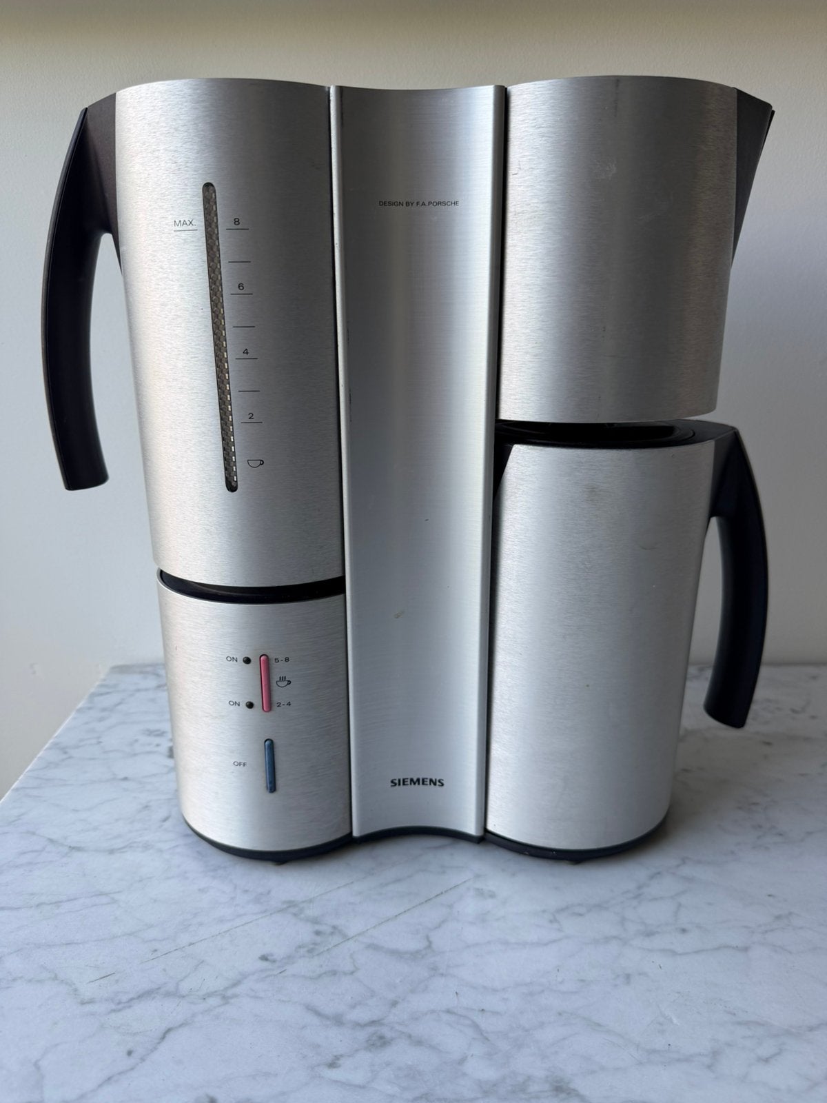 Siemens koffiezetapparaat - Design by F.A. Porsche, Gebruikt, Koffiemachine, Gemalen koffie, Ophalen of Verzenden