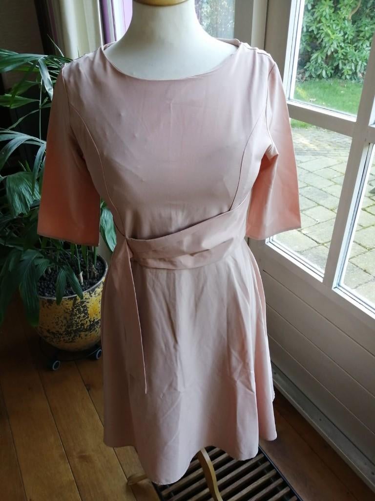 Oudroze elegante jurk maat XS, Meisje, Ophalen of Verzenden, Zo goed als nieuw, Jurk of Rok