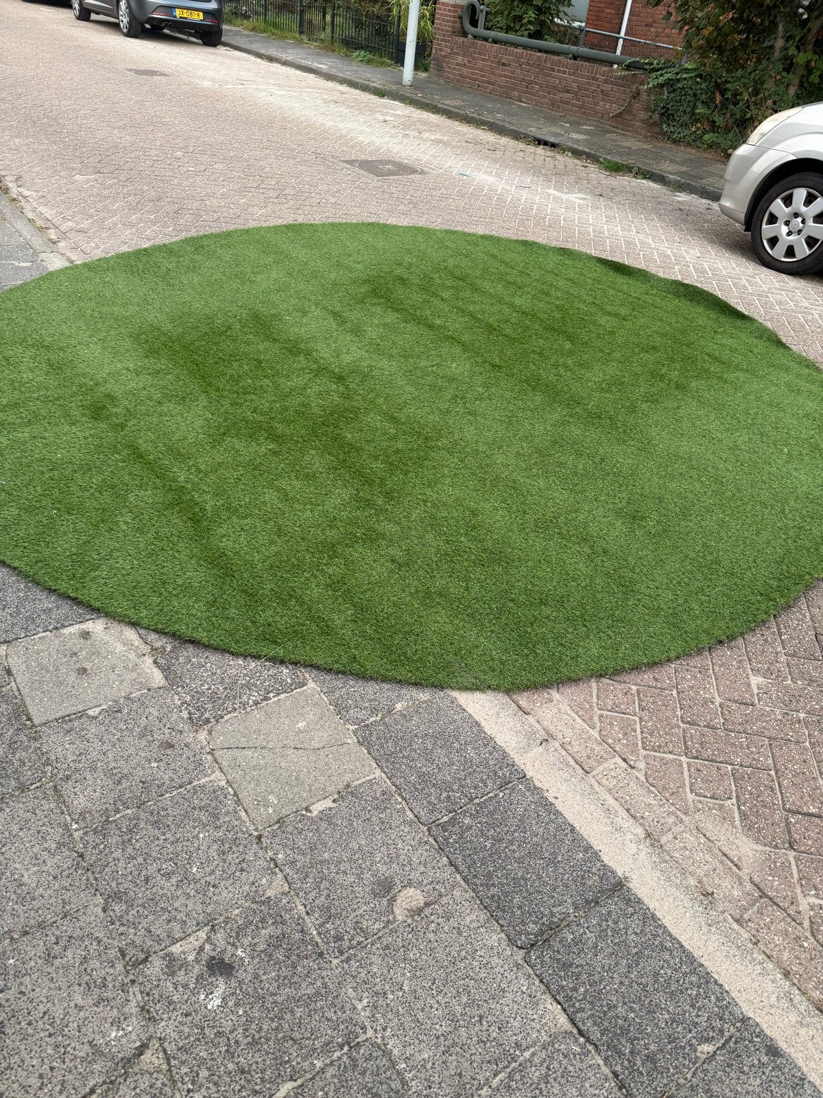 Nieuw Kunstgras Rond - 400 cm Doorsnede - Winterbestendig, Ophalen, Nieuw, 10 tot 20 m², Kunstgras