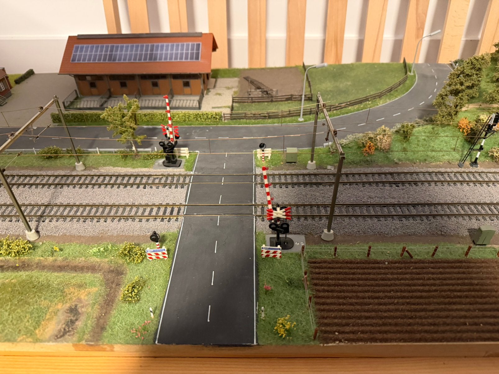 Treinbaan spoorbaan H0 gelijkstroom met AHOB, Gebruikt, Gelijkstroom, Rails, Ophalen