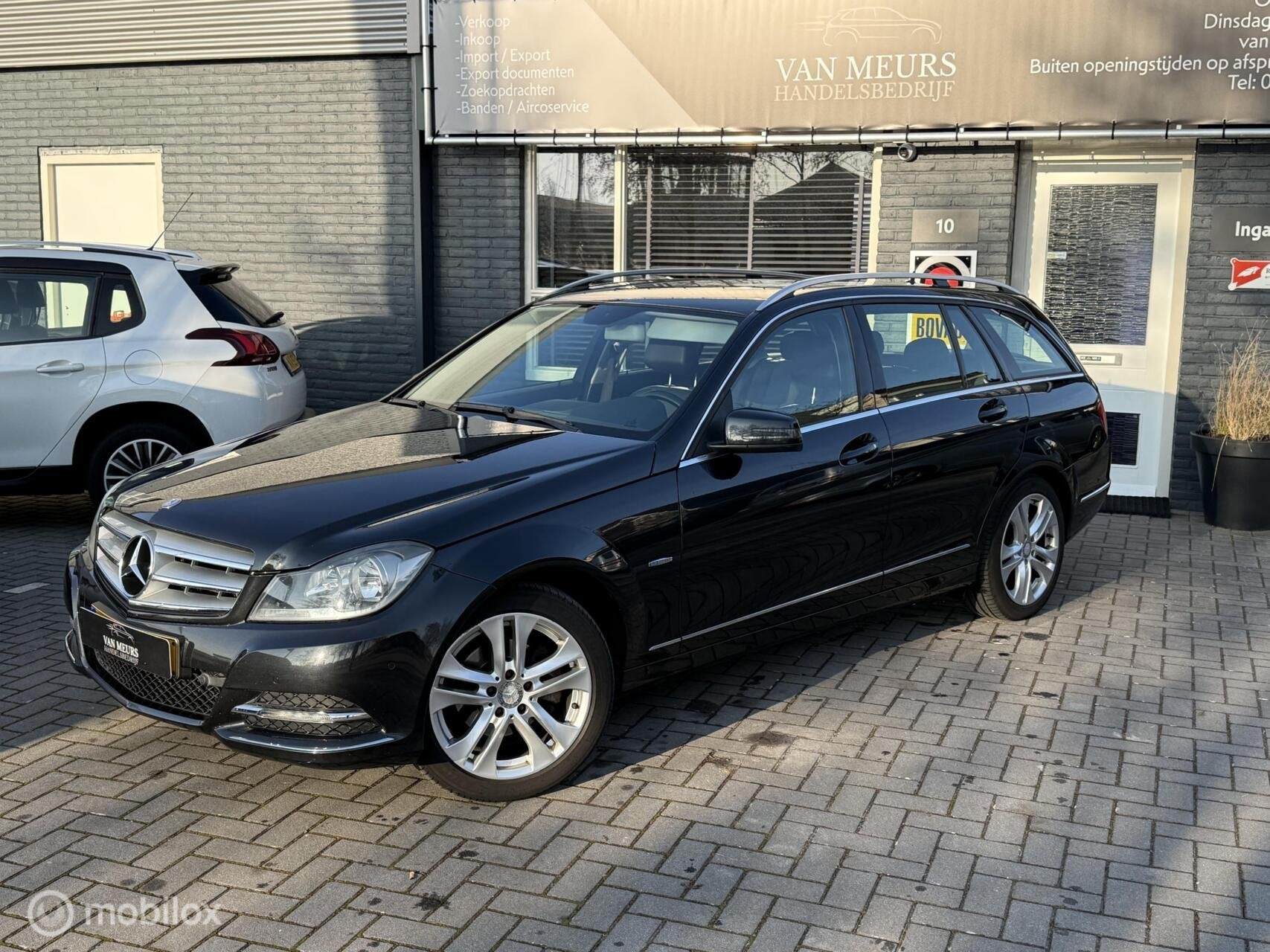 Mercedes C-klasse Estate 180 Business Class Avantgarde, Clim, Auto's, Automaat, Euro 5, Zwart, Zwart