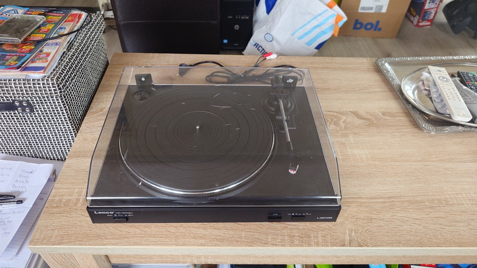 Lenco L-3867USB Platenspeler, Overige merken, Gebruikt, Ophalen of Verzenden, USB-aansluiting