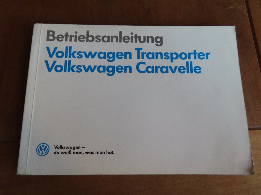 Instructieboek VW Transporter T3, VW Caravelle, VW T3 Syncro, Ophalen of Verzenden